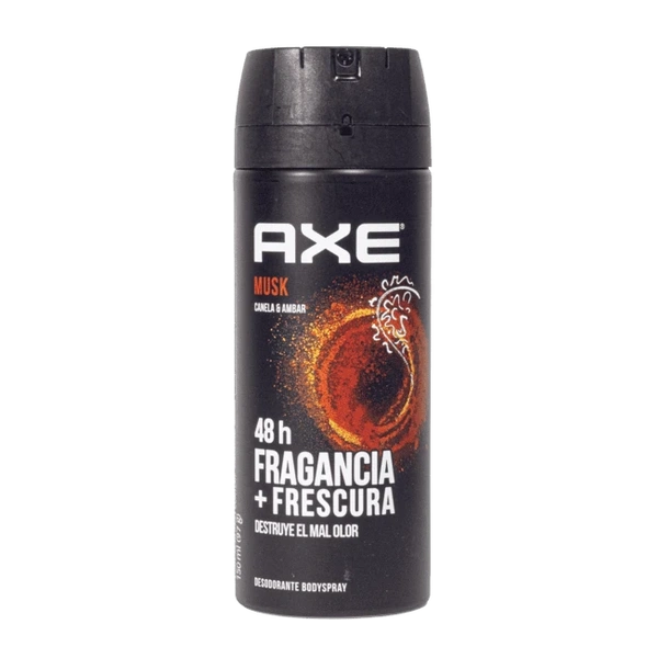 AXE SPRAY MUSK CANELA & AMBAR 150 ML
