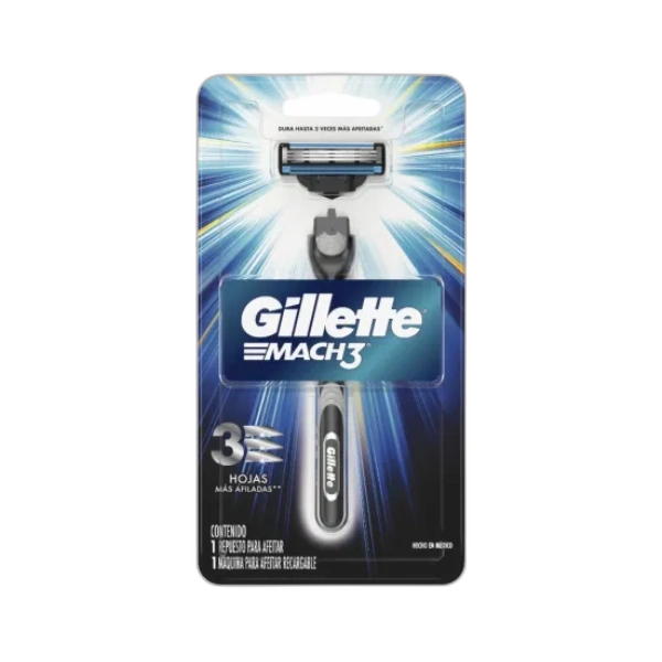 Gillette Mach 3 Máquina más Repuesto Hojas más afiladas