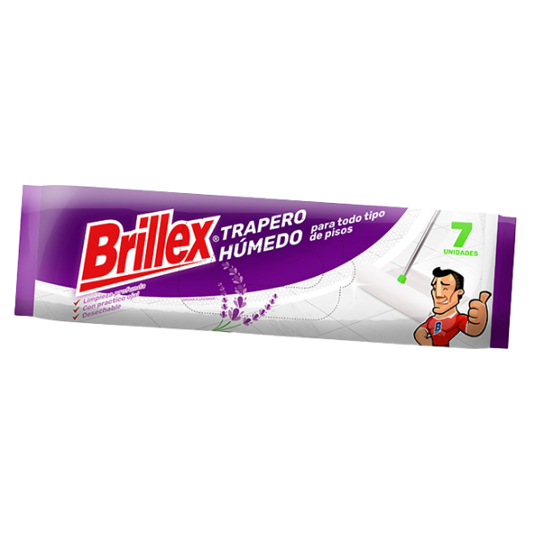 BRILLEX TRAPERO HUMEDO AROMA LAVANDA 7 UNI