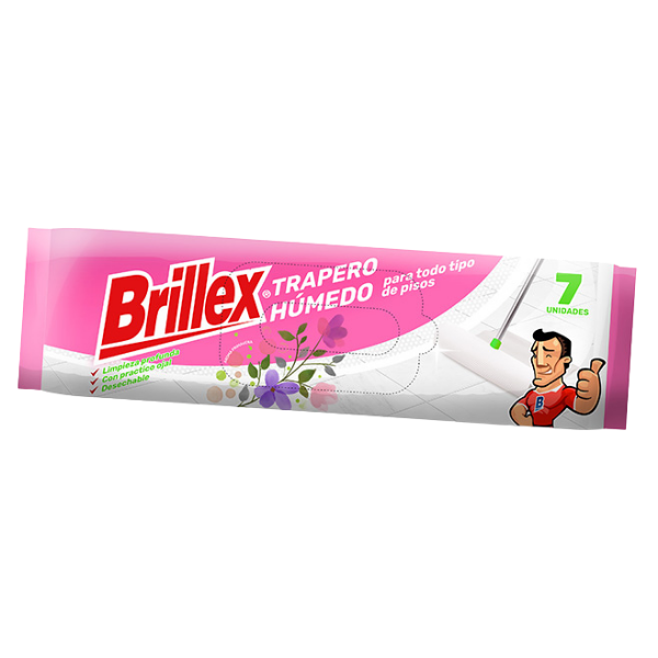 BRILLEX TRAPERO HUMEDO AROMA PRIMAVERA 7 UNI