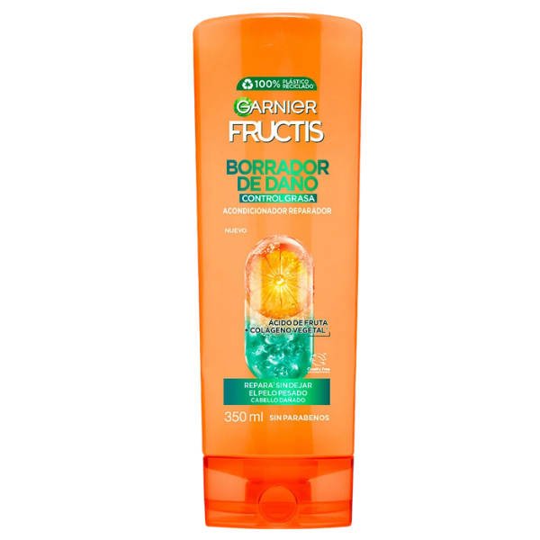 FRUCTIS ACO BORRADOR DE DAÑO CONTROL GRASA 350 ML