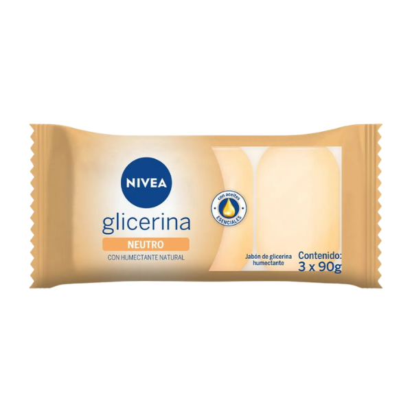 NIVEA JABON BARRA GLICERINA 90G X3UNI