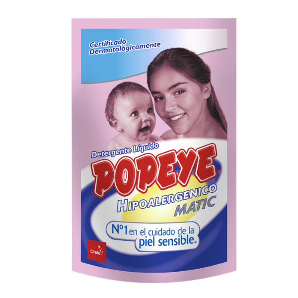 Popeye Detergente Liquido Hipoalergenico 800ml