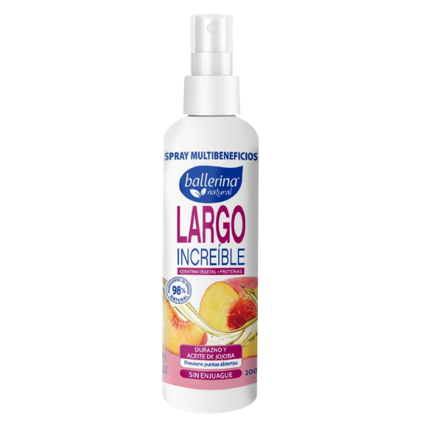 Ballerina Spray Multibeneficios Largo Increible Duraznno 200ml