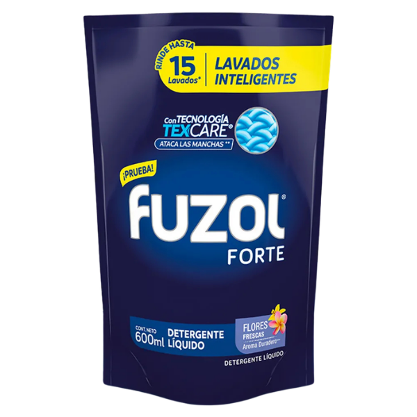 FUZOL DETERGENTE LIQUIDO FLORES FRESCAS 600 ML
