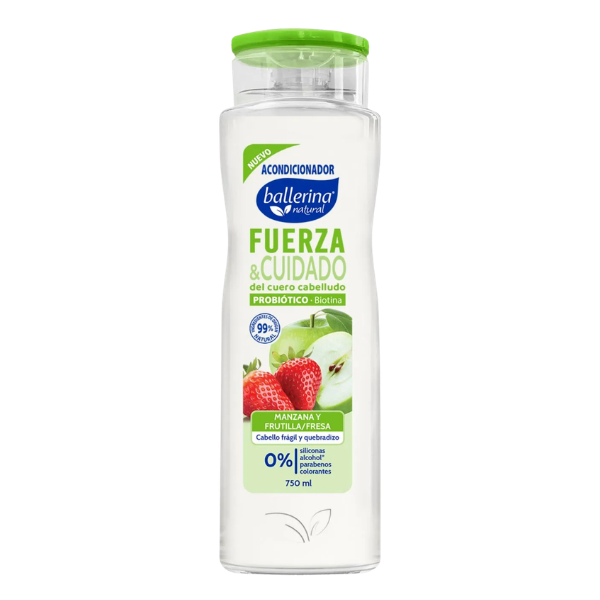 BALLERINA ACO FRASCO FUERZA & CUIDADO MANZ/FRUTILLA 750 ML