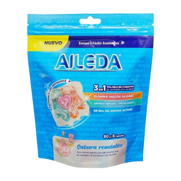 AILEDA DETERGENTE EN CAPSULA SAKURA ROMANTICO X8